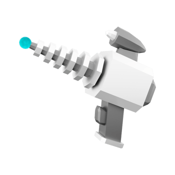 3d rendering Futuristic weapon, Space blaster low poly icon. 3d render Sci - Fi shotguns for shooting in space icon. png