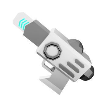 3d rendering Pump SG Blaster low poly icon. 3d render futuristic gun detailed with Blue Colors combination icon. png