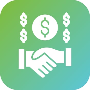 Financial Help Vector Icon Style