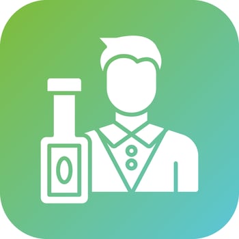 Bartender Vector Icon Style