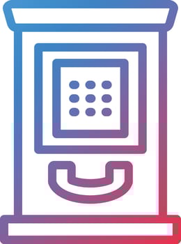 Vector Design Phone Booth Icon Style
