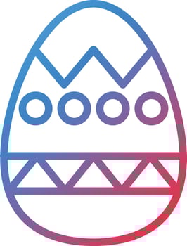 Vector Design Easter Egg Icon Style