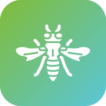 Honeybee Vector Icon Style