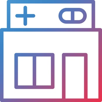 Vector Design Medical Shop Icon Style