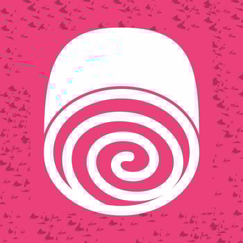 Swiss roll Vector Icon