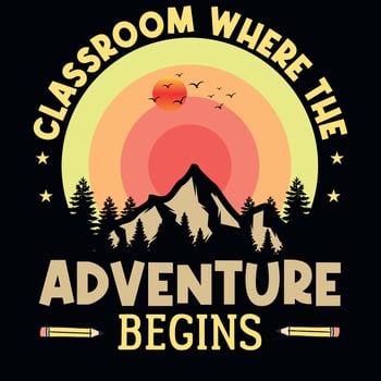 Mountain adventure graphics tshirt design vector