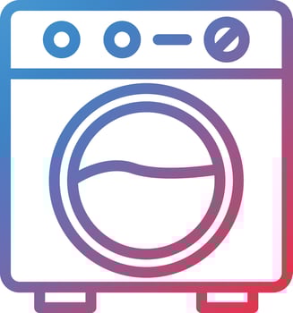 Vector Design Washing Machine Icon Style