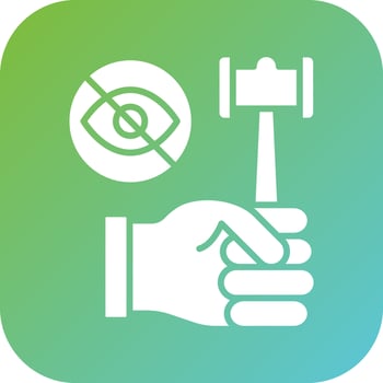 Blind Auction Vector Icon Style