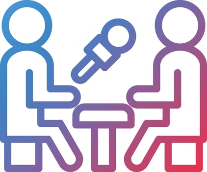 Vector Design Interview Icon Style