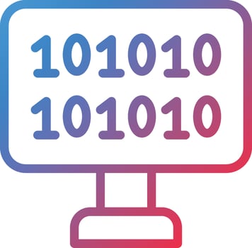 Vector Design Binary Code Icon Style