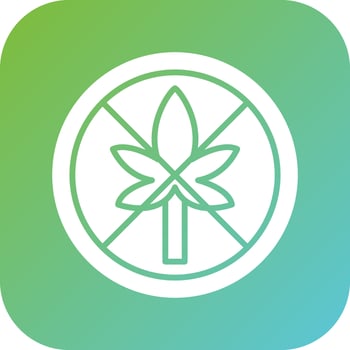 No Thc Vector Icon Style