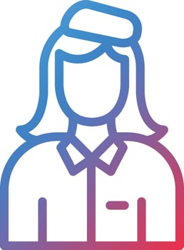 2586 - Air Hostess.eps vector