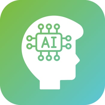 Artificial Intelligence Vector Icon Style