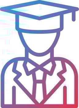 2633 - Male Graduate.eps vector