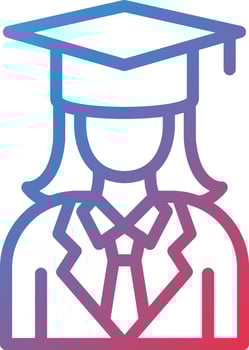 Female Graduate Vector Icon