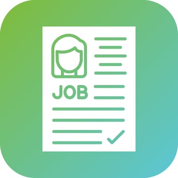 Applicant Female Vector Icon Style
