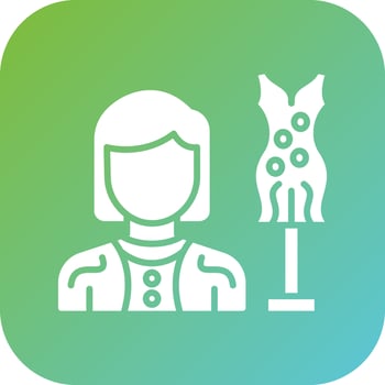 Fashion Stylist Female Vector Icon Style
