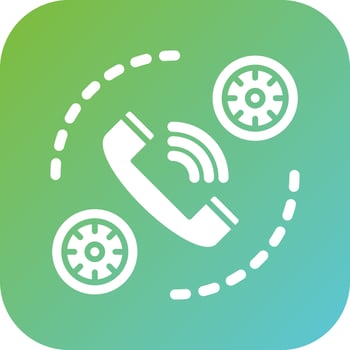 Call Time Vector Icon Style
