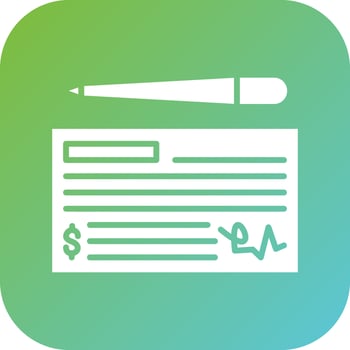 Cheque Vector Icon Style