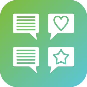 Testimonials Vector Icon Style