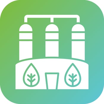 Biogas Vector Icon Style