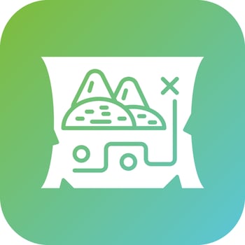 Desert Map Vector Icon Style