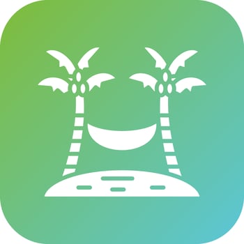 Hammock Vector Icon Style