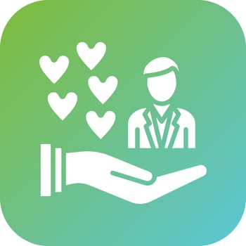 Personalized Care Vector Icon Style