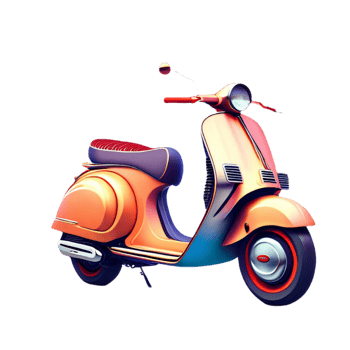 light brown scooter from italy png