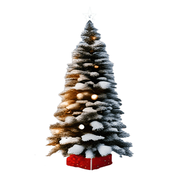 Christmas Tree Element White Transparent png
