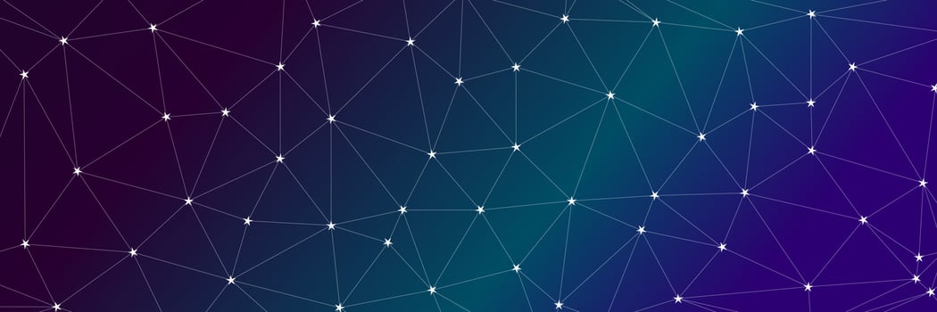 Geometric abstract colorful background with connected line and dots. Graphic background for your design. Vector illustration.