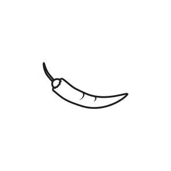 Vector Chili pepper vector icon