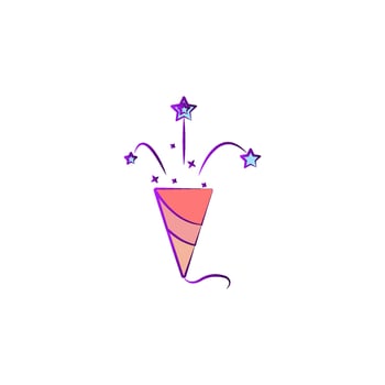 confetti colored vector icon
