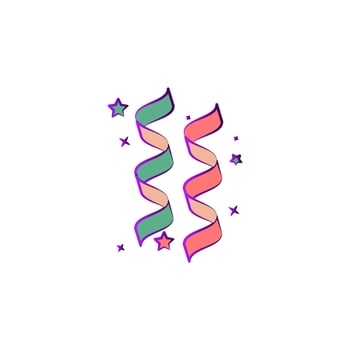 confetti colored vector icon