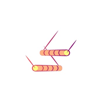 circus ladder colored vector icon