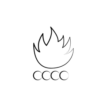 bonfire vector icon
