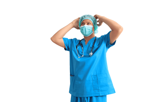 male doctor wearing blue suit png