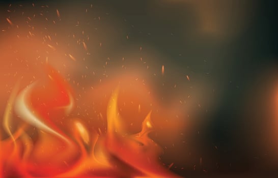 Fire Flare Effect on Night vector