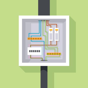 Vector Image Of An Electric Box