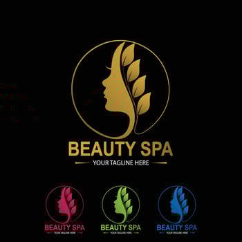 Beauty spa logo template design vector