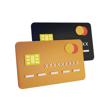 Credit card isolated transparent background 3d render icon design png
