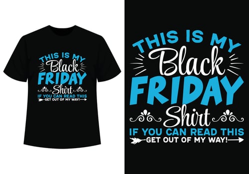 Black friday t-shirt design vector