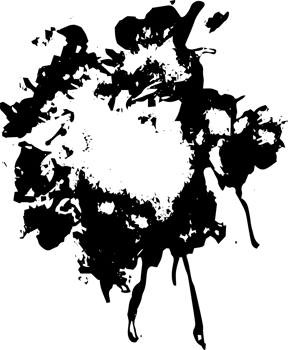 Rustic splash texture. Abstract background. Weathered surface and shape. PNG graphic illustration with transparent background.