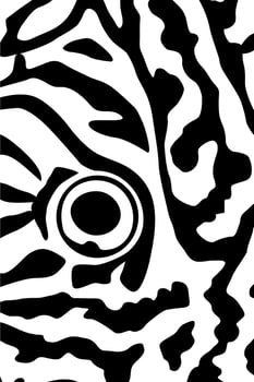 Artistic Motifs Pattern Inspired by Symphysodon or Discus Fish, for decoration, ornate, background, website, wallpaper, fashion, interior, cover, animal print, or graphic design element vector