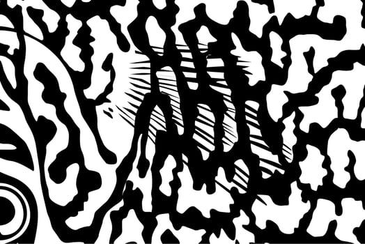 Artistic Motifs Pattern Inspired by Symphysodon or Discus Fish, for decoration, ornate, background, website, wallpaper, fashion, interior, cover, animal print, or graphic design element vector