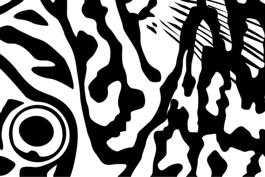 Artistic Motifs Pattern Inspired by Symphysodon or Discus Fish, for decoration, ornate, background, website, wallpaper, fashion, interior, cover, animal print, or graphic design element vector