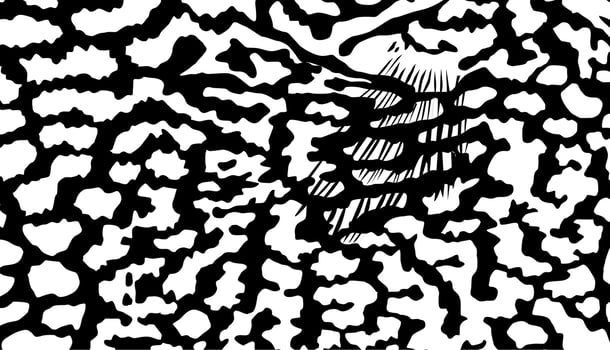Artistic Motifs Pattern Inspired by Symphysodon or Discus Fish, for decoration, ornate, background, website, wallpaper, fashion, interior, cover, animal print, or graphic design element vector