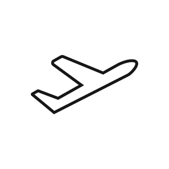 Editable Icon of Plane Take Off, Vector illustration isolated on white background. using for Presentation, website or mobile app