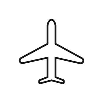 Editable Icon of Plane, Vector illustration isolated on white background. using for Presentation, website or mobile app
