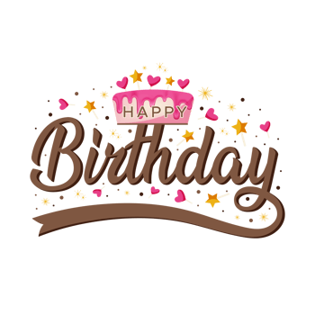 Happy Birthday Png Typography Or Greeting Card Design